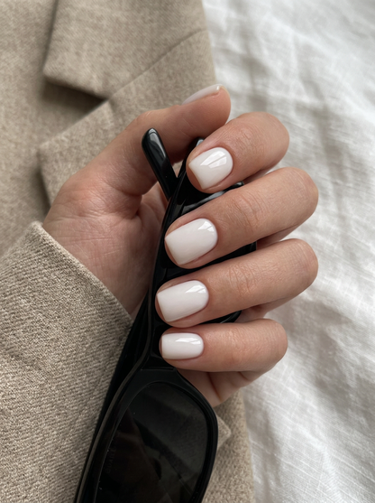 Milky white
